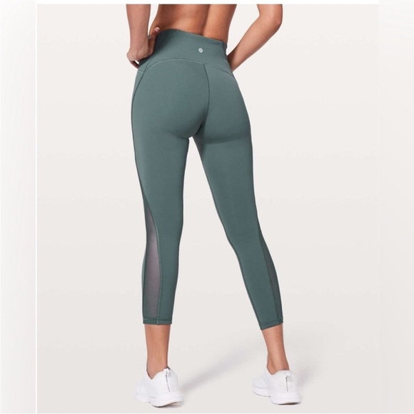 Lululemon Train Times 7/8 Pant 25" in Sea Steel Leggings Size 10 - Picture 2 of 12